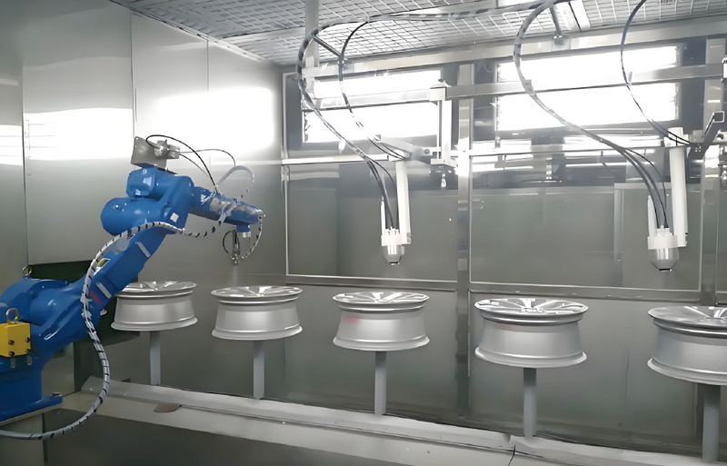 汽车轮毂自动喷漆室