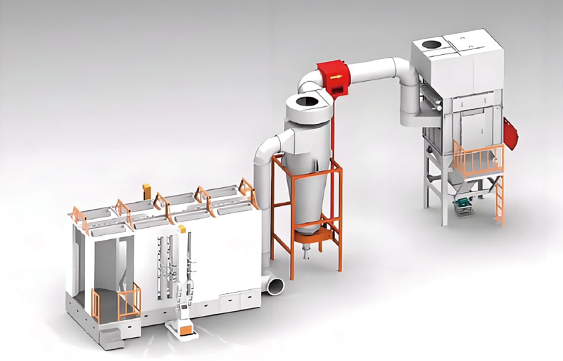 大小旋风粉末回收系统